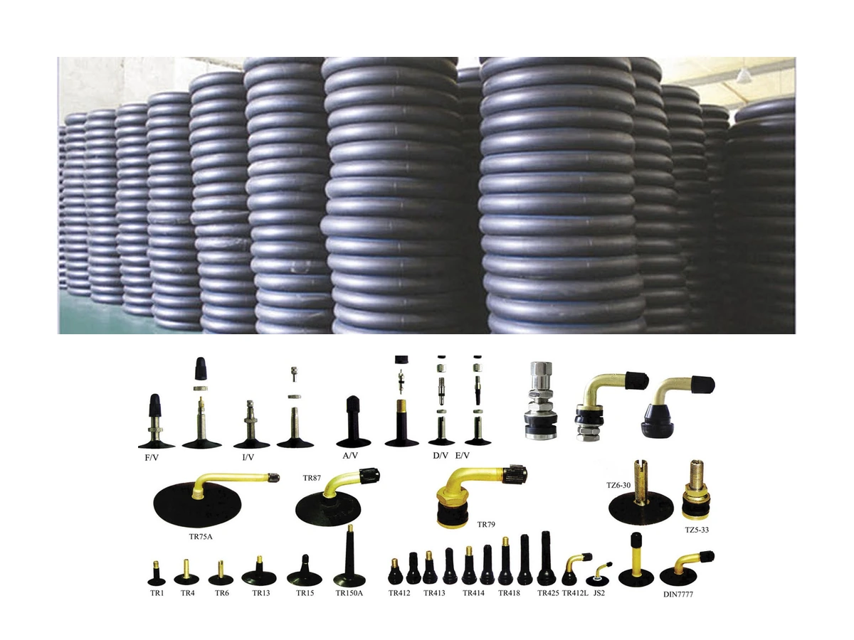 Motorcycle inner tubes and TR4, TR87 and TR13 valves